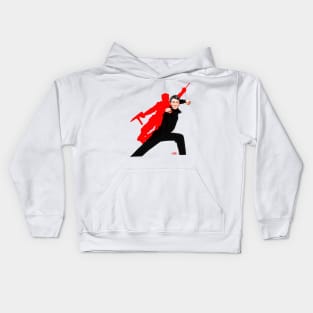 Jet Li - An illustration by Paul Cemmick Kids Hoodie